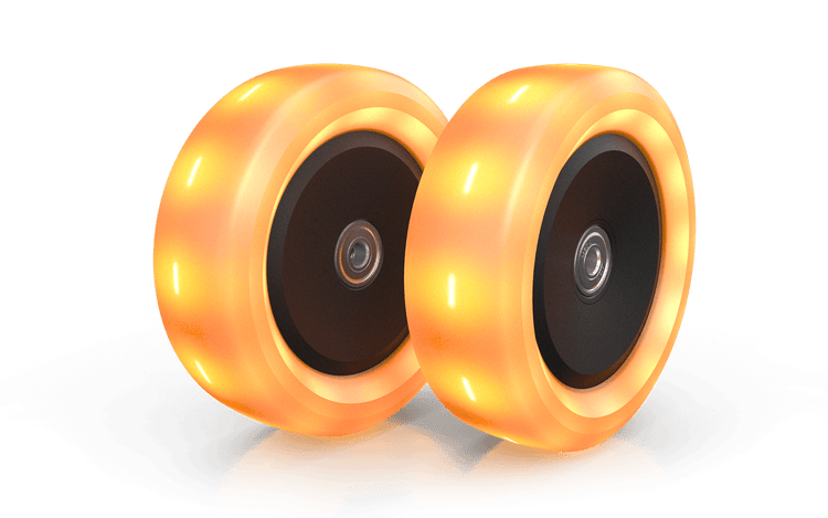 BERG Nexo Wheels 120x40mm Lights Orange